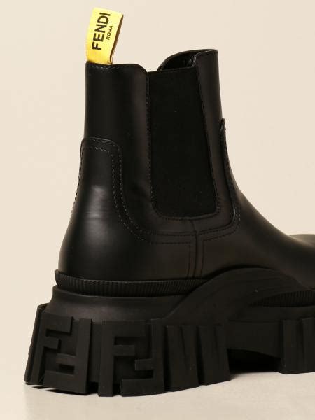 Fendi leather ankle boots men